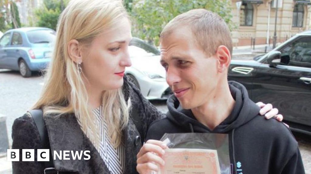 The blind Ukrainian amputee whose wife’s voice kept him alive